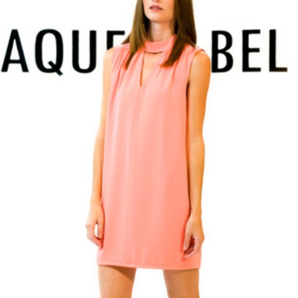 Blaque Label V-Back Coral Spring Dress - Picture 1 of 2